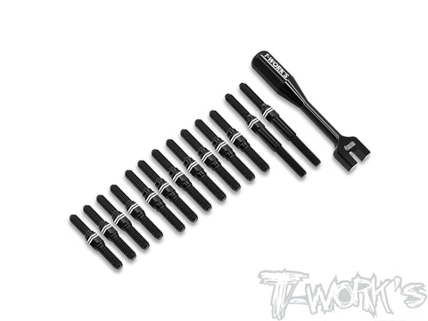 ABB-A1025 Alum.7075-T6 Black Coating Turnbuckle Set ( For ARC A10 25 )
