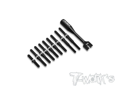 ABB-BD12  Alum.7075-T6 .Black Coating Turnbuckle Set ( For Yokomo BD11/ BD12 )