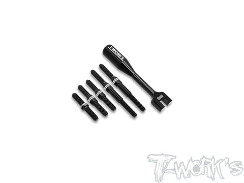ABB-MS1.0   Alum.7075-T6 Black Coating Turnbuckle Set ( For Yokomo MS1.0 )