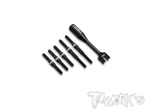 ABB-MTC2R   Alum.7075-T6 Black Coating Turnbuckle Set ( For Mugen MTC2/MTC2R )