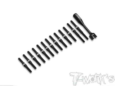 ABB-MTC3 Alum.7075-T6 Black Coating Turnbuckle Set ( For Mugen MTC3 )