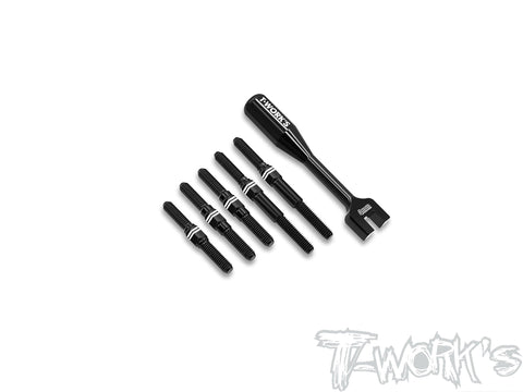 ABB-X4'24   Alum.7075-T6 Black Coating Turnbuckle Set ( For Xray X4 2023/ X4 2024/ X4F'25 )
