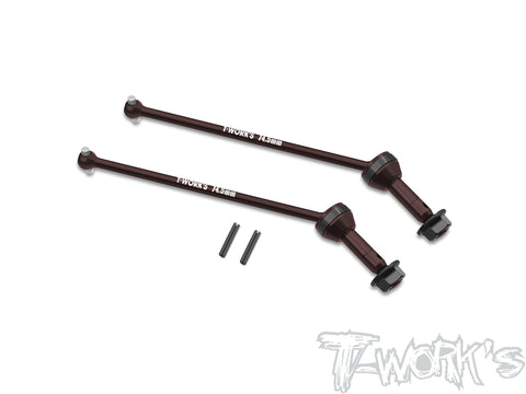 C-RC10-4WD-F-M4 Steel Front CVD Set M4 Thread ( For Team Associated RC10 4WD )2pcs.