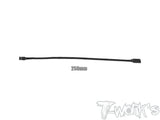 EA-043  Black Color Servo Extension with 22 AWG heavy wires 50/100/150/200/250/300mm  1pc