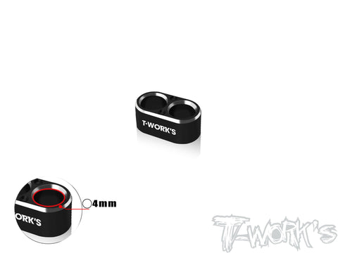 EA-046-A4    Alum. Wire Guide 2 Hole 4mm (4 Colors)