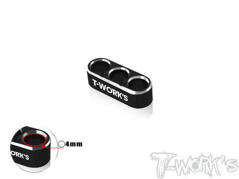 EA-046-B4   Alum. Wire Guide 3 Hole 4mm(4 Colors)