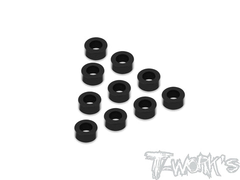 TA-103BK 7075-T6 3x2.5mm Bore Washer 10Pcs.( Black )