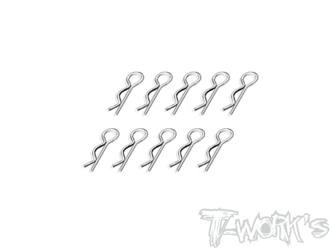 TA-121SS-S	Bent Body Clips SS ( Silver ) 10pcs.