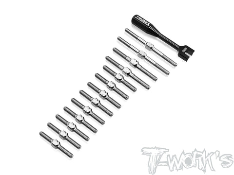 TB-344   64 Titanium Turnbuckle Set( For Schumacher FT9 )