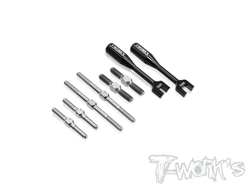 TB-347    64 Titanium Turnbuckle Set( For RAPTOR 1:8 GT NITRO )