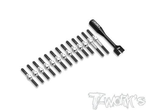 TB-MTC3 	 64 Titanium Turnbuckle Set( For Mugen MTC3 )
