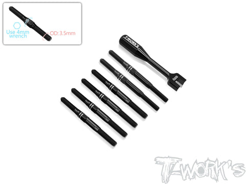 TBB-RC10B84 64 Titanium Black Coating Turnbuckle Set( For Team Associated RC10 B84/ B84D )