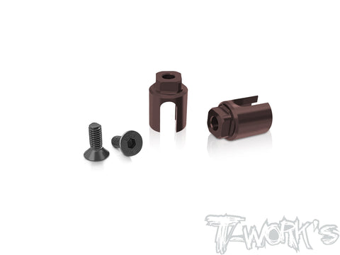 TE-126-TC8-B	Spring Steel Front Spool Cups BB adapter ( For Team Associated TC8 ) Only Use T-Work's ECS BB Drive Shaft