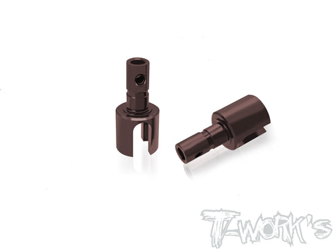 TE-249-TC8-B	Spring Steel Light Weight Rear Diff. Joint BB Adapter ( For Team Associated TC8 ) 2pcs. Only Use T-Work's ECS BB Drive Shaft