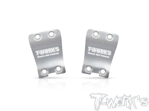 TO-220-X5B     Stainless Steel Rear Chassis Skid Protector ( Hong Nor X5B ) 2pcs.