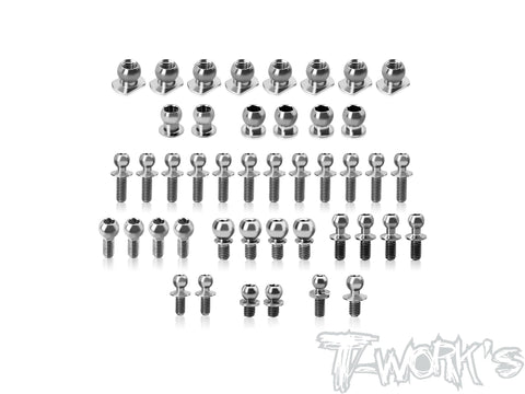 TP-220-FT9 64 Titanium Ball End Set ( For Schumacher FT9 )44pcs.