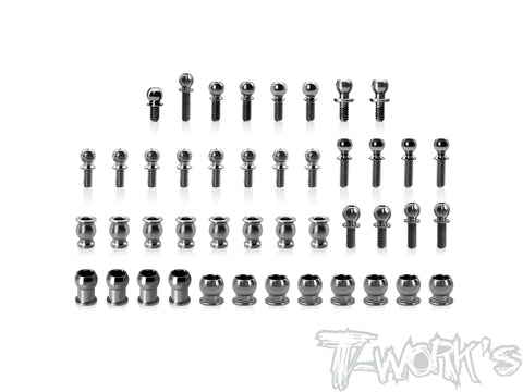 TP-220-X4'26 64 Titanium Ball End set ( For Xray X4'26) 44pcs.