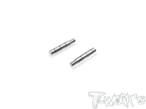 TP-222-C   64 Titanium Damper Tube Shaft  ( For Team Associated RC28 ) 2pcs.