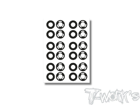 TS-084	3D Graphite AE RC28 Rims Sticker 6set.
