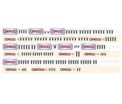 TSSU-A10MF'26    64 Titanium Screw set ( UFO Head ) 131pcs. ( For ARC A10 MF-26 )