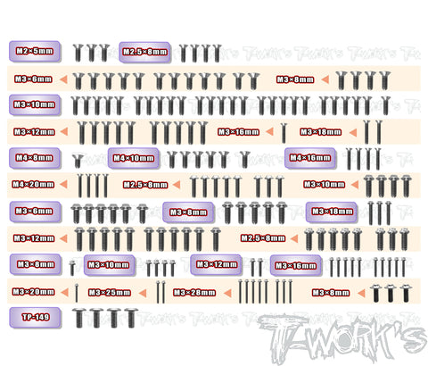 TSSU-SBX4	64 Titanium Screw set ( UFO Head ) 157pcs. ( For WIRC SBX4 )