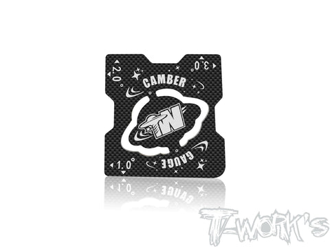 TT-131-A 1/8 & 1/10 Buggy Carbon-faced Camber Gauge ( 1-3 Degree )