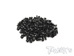 ASSU-BD10-T-LP 7075-T6 Black Low Profile Top Screw set (UFO Head)50pcs.( For Yokomo BD10/BD10 LC )