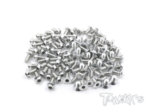ASSU-CA700-S 7075-T6 Silver Screw set(UFO Head) 114pcs.(Awesomatix CA700L/EX/EXL)