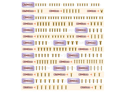 GSS-8IGHTX2.0 	  Gold Plated Steel Screw Set 213pcs. ( For TLR 8IGHT X 2.0 )