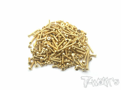 GSS-X3GTS30th Gold Plated Steel Screw Set 178pcs. ( For Hong Nor X3GTS 30th )