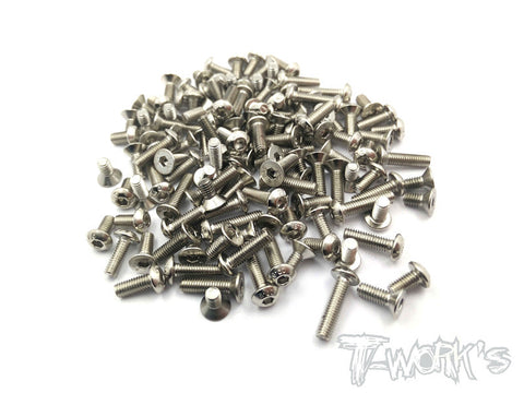 NSS-R12 Nickel Plated Screws Set 44pcs. (Yokomo R12)