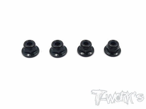 SS-3FLN Steel Flat M3 Lock Nuts ( 4pcs. )