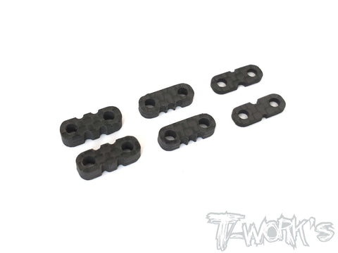 TA-125-B Graphite Servo Mount Spacer Set B( 1.5 , 3.0 , 4mm Each 2pcs. )