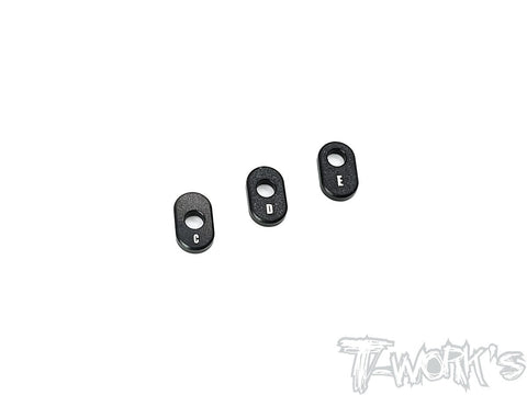 TA-142-B Adjustable 7075-T6 Alum. Servo Horn C/D/E Spacer