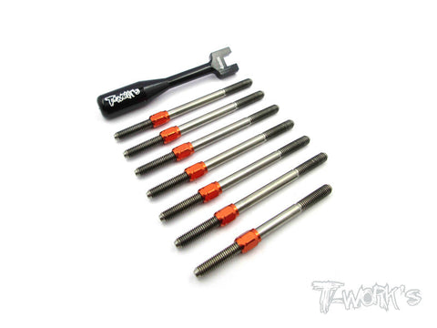 TB-047H Hybrid Titanium Turnbuckle Set For Xray XB4