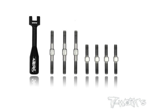 TB-051 Serpent S411FF & S411 Eryx 4.0 Titanium Turnbuckle Set