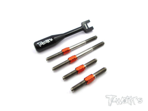 TB-055H Hybrid Titanium Turnbuckle Set For Xray NT1