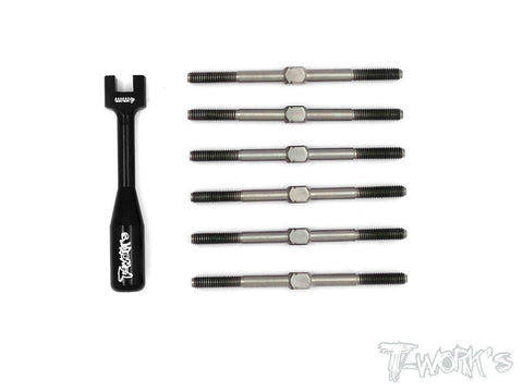 TB-060 64 Titanium Turnbuckle Set For Serpent Spyder SRX-2 RM