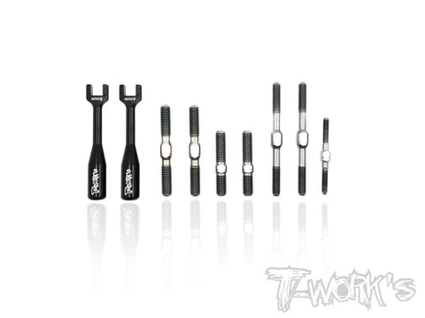 TB-097 64 Titanium Turnbuckle Set For Kyosho MP9 TKI4,GT3,MP9e EVO