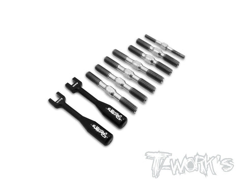 TB-101 64 Titanium Turnbuckle Set ( For Serpent Cobra SRX8 )