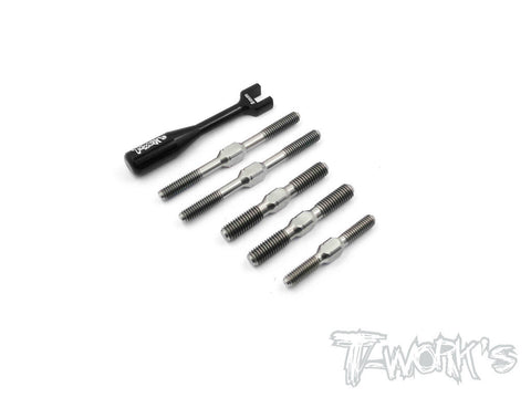 TB-103 64 Titanium Turnbuckle Set For Team Associated RC8 B3