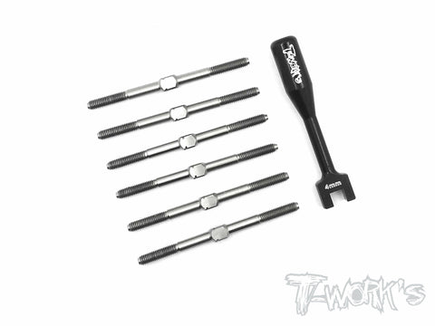 TB-112 64 Titanium Turnbuckle Set For Team Associated RC10 B6/B6D/B6.1B6.2/B6.2D