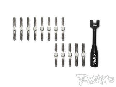 TB-116 64 Titanium Turnbuckle Set For Serpent Project 4X