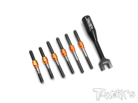 TB-151H Hybrid Titanium Turnbuckle Set ( For HB Racing D216 )
