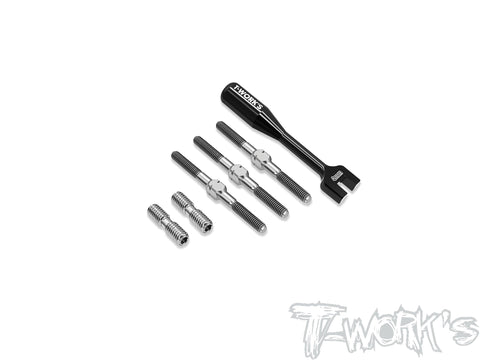 TB-302 64 Titanium Turnbuckle Set( For Xray X1'24 )