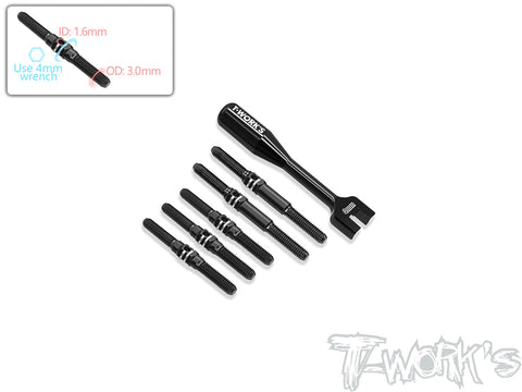TBB-MTC2R 64 Titanium Black Coating Turnbuckle Set ( For Mugen MTC2/MTC2R )