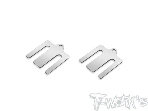 TE-B7-A-0.5 Stainless Steel 0.5mm Bulkhead Shim ( For Team Associated RC10 B7 ) 2pcs.