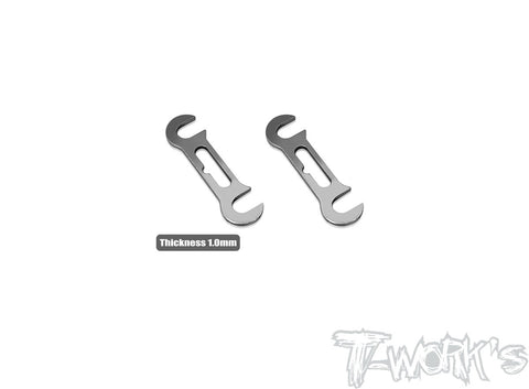 TE-X4-A-1 1mm Front Roll Center Spacer ( For Xray X4 / X4 2023 ) 2pcs.