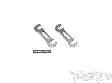 TE-X4-B-1 1mm Rear Roll Center Spacer ( For Xray X4 / X4 2023 ) 2pcs.