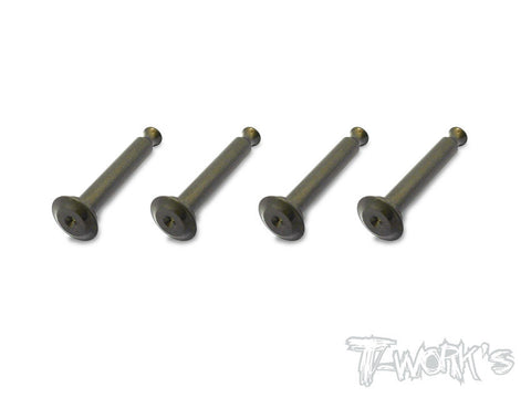 TO-198-HB 7075 Alum.Hard Coated Lower Shock Mount Pins ( For HB D815/RGT8 ) 4pcs.